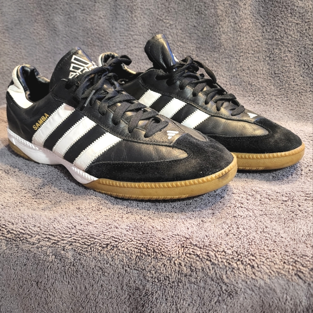 Adidas Men's Samba Millennium Soccer Shoes Black/White size 13